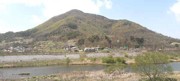 대양리 운무산과 보청천.