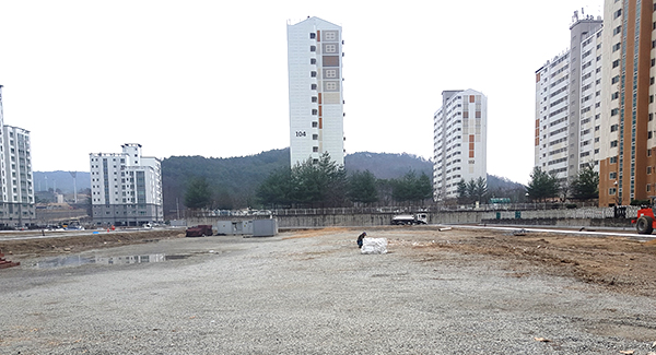 보은군이 육아종합지원센터 건립 및 삼산어린이집 이전·신축을 추진하려는 이평리 159-5번지 4335㎡ 터.