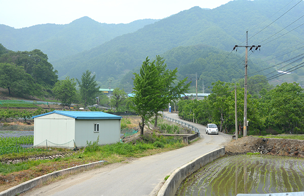 쌍암 3구 마을 전경.