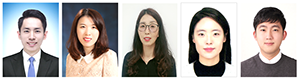 좌측부터 유주한, 최명희, 손정숙, 안하경, 유상열.