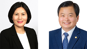 왼쪽부터 김도화, 김응선 의원.