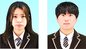 왼쪽부터 최우수상 송현주, 우수상 박희원.