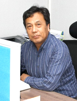 '프리피쉬' 장상철 대표가 수위연동형 어도에 대해 설명하고 있다.