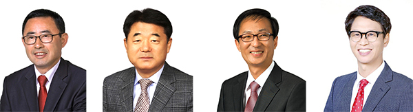 왼쪽부터 김응철, 박진기, 최부림, 윤대성 의원.