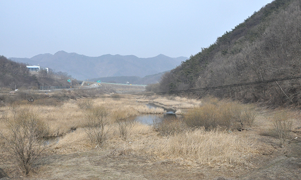 이식리에서 봉황리로 흐르는 달천.