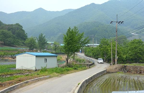 쌍암 3구 마을 전경.