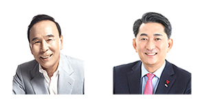 왼쪽부터 박덕흠, 이재한.