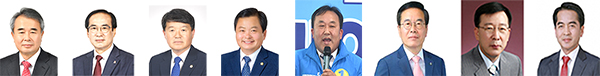 왼쪽부터 구관서, 구영수, 구상회, 김응선, 박연수, 이태영, 최원태, 최재형.