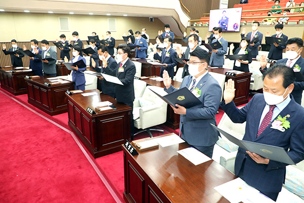 12대 충북도의회 개원식.