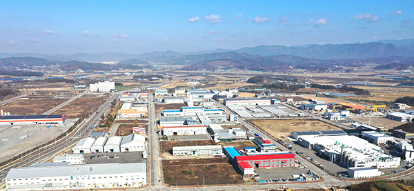 보은 제3일반산업단지 조성에 탄력이 예고됐다. 군은 예정지 104만㎡ 지정 고시했다. 사진은 보은 제2일반산업단지 전경.