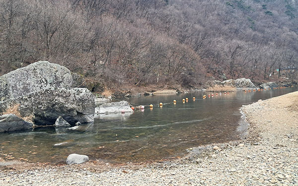 서원2곡 북두문의 절경.