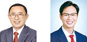 왼쪽부터 김응철, 윤대성 의원.