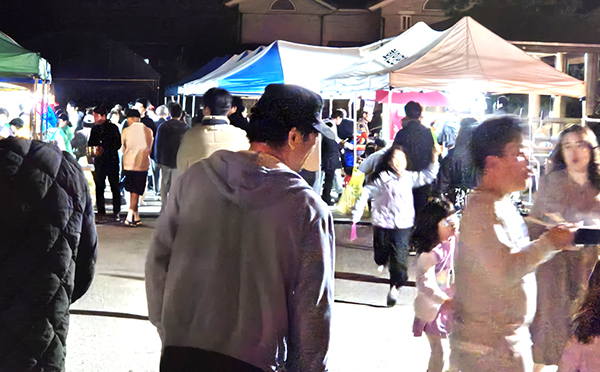 축제장을 찾은 방문객들이 회인면 일대를 가득 메우고 있다.