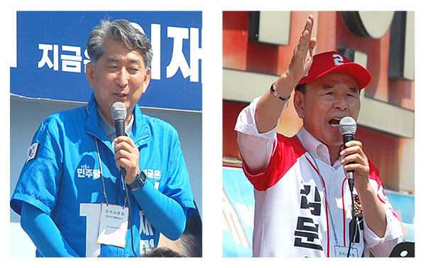 민주당 이재한, 국민의힘 박덕흠.
