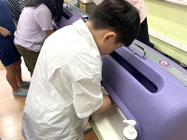 보은군보건소가 무상대여 하는 손씻기 체험장비 /제공 보건소