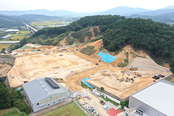 보은군 다목적 종합운동장 공사 현장. /제공 보은군