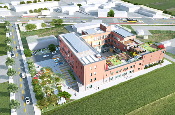 보은군이 내년 3월 준공을 앞둔 온 누림 플랫폼에 대한 공식 명칭을 공모한다. 전문가 평가를 거쳐 당선작 5건을 선정해 시상한다. 사진은 온 누림 플랫폼 조감도. /제공 보은군