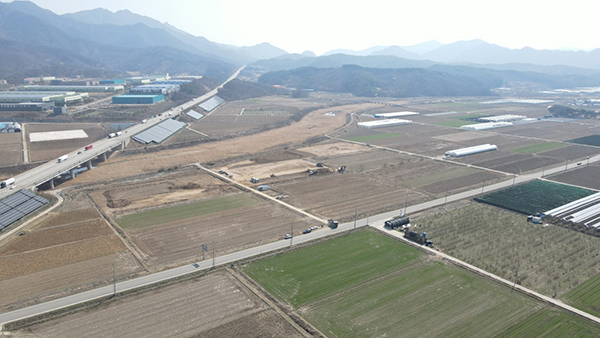 보은군 통합통합RPC가 들어설 탄부면 임한리 부지와 조감도. /제공 보은군