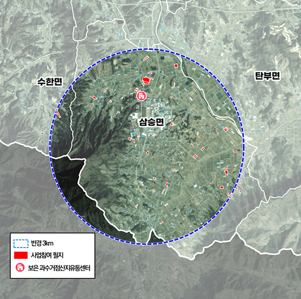 스마트 과수원 특화단지. /제공 보은군