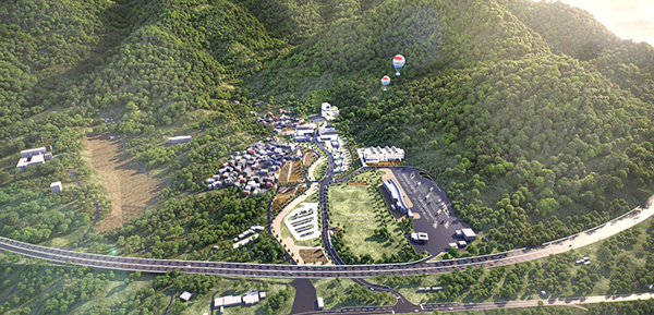 민간 투자가 이뤄져 관광숙박시설이 조성될 구병산관광지.